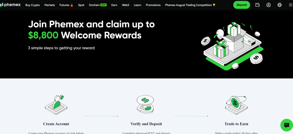 Visit the Phemex Website